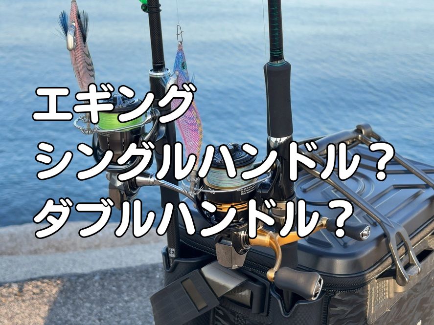 エギングリールはシングルかダブルかの記事のアイキャッチ